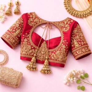 Aari Work Blouse Designs 4 Bridal Aari Work Blouse Designs