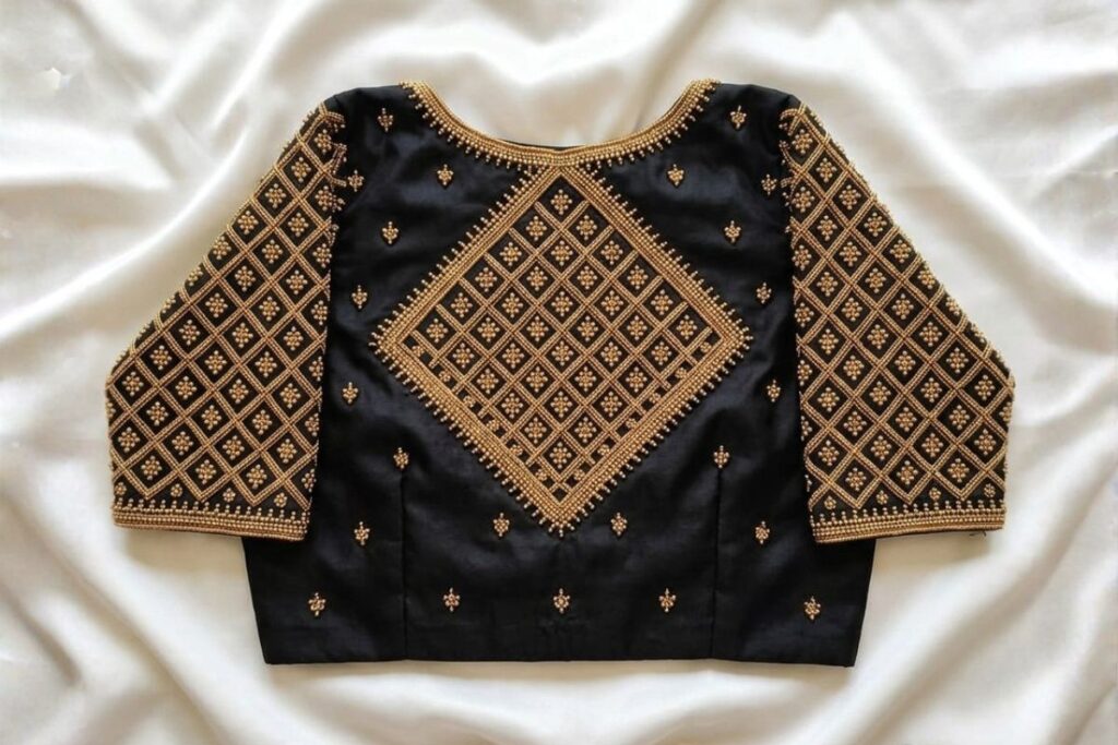 Black Aari Work Blouse