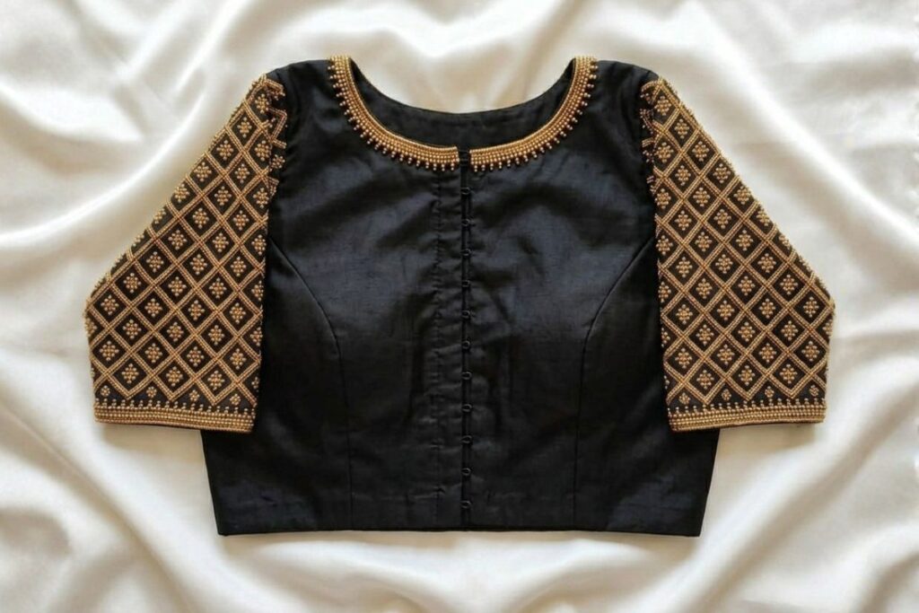 Black Aari Work Blouse