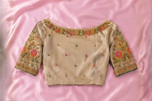 Boat Neck Aari Design