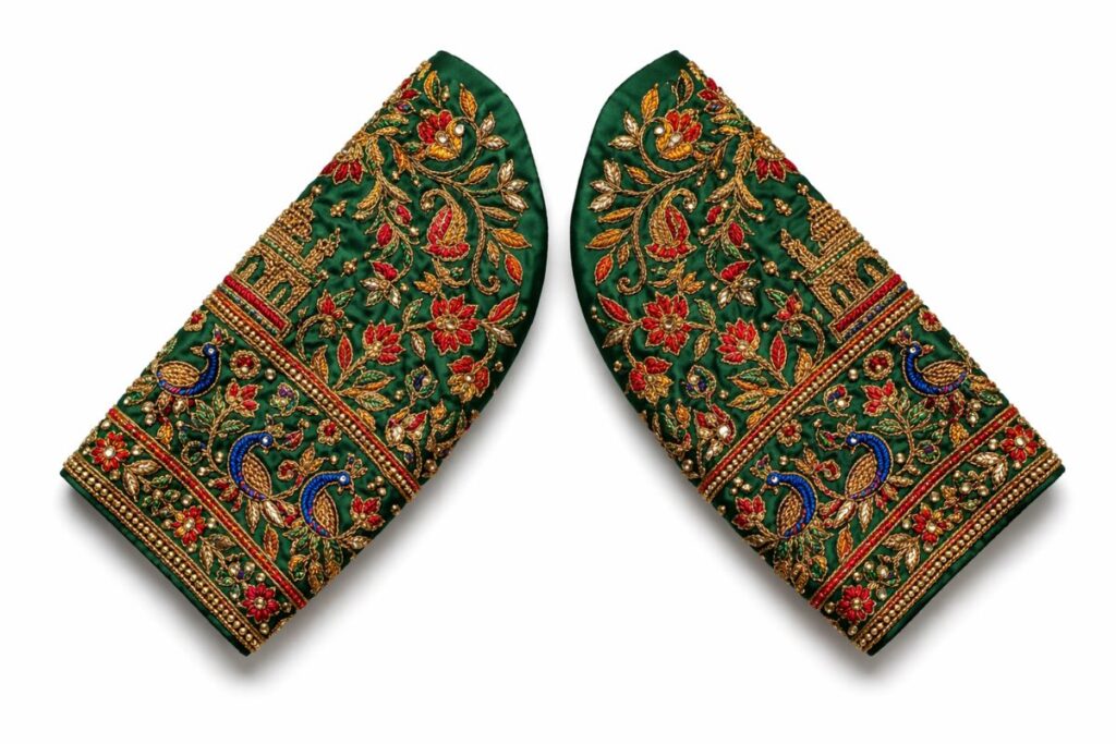 Bridal Aari Work Blouse Designs Sleeve Designs