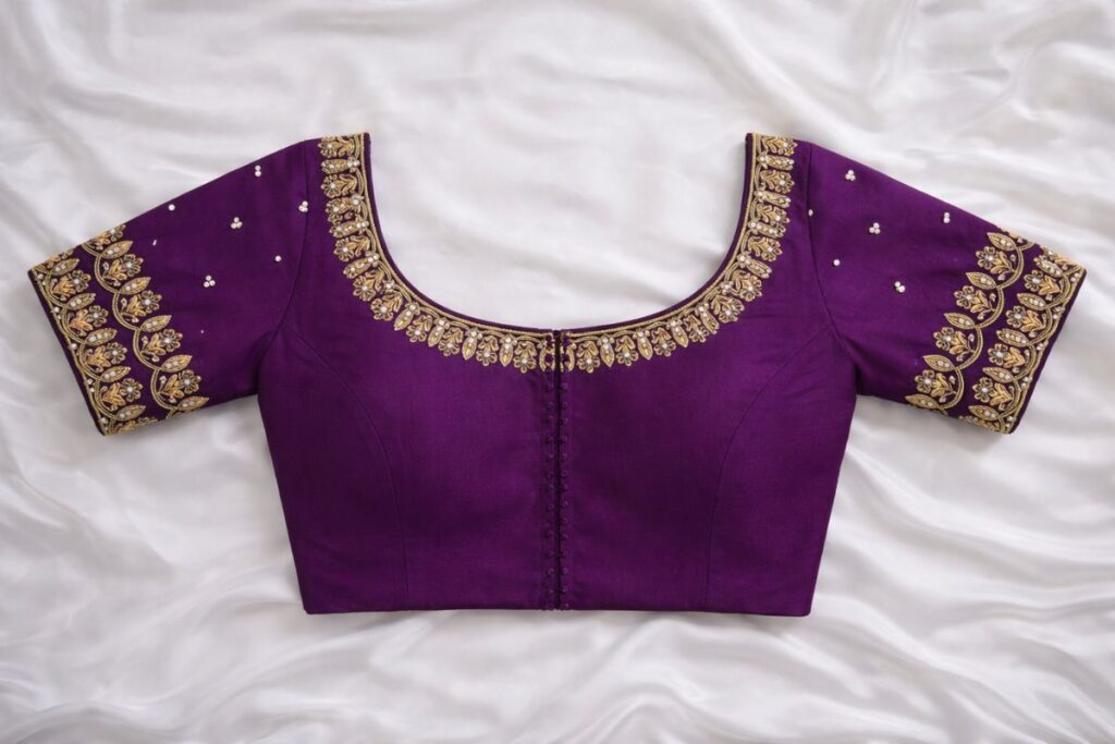 Butta Aari Work Designs front Neck