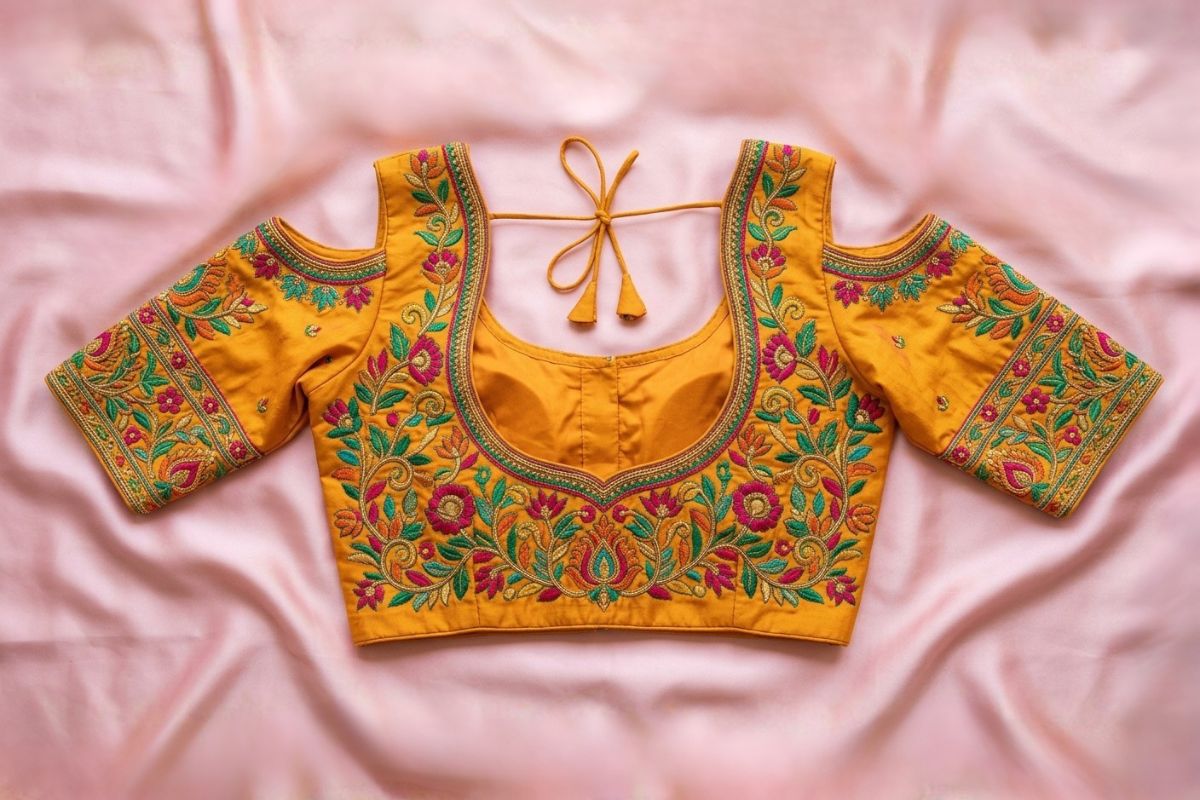 Engagement blouse design reference