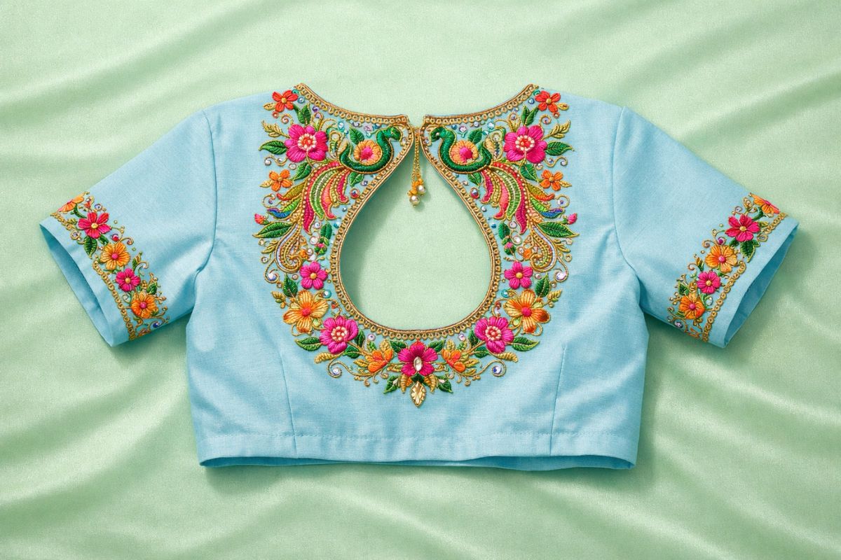 Daily wear blouse design reference