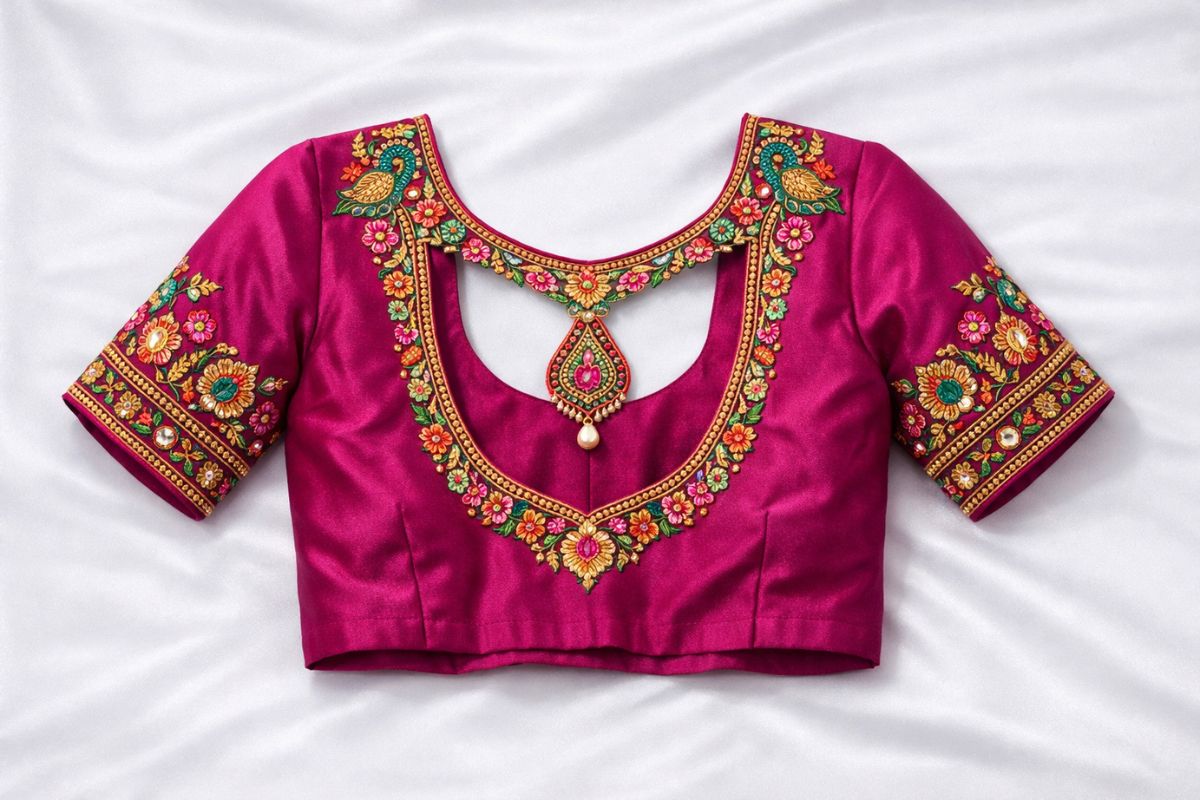 Function Wear Aari Work Blouse Designs