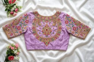 Kundan Work Blouse Designs