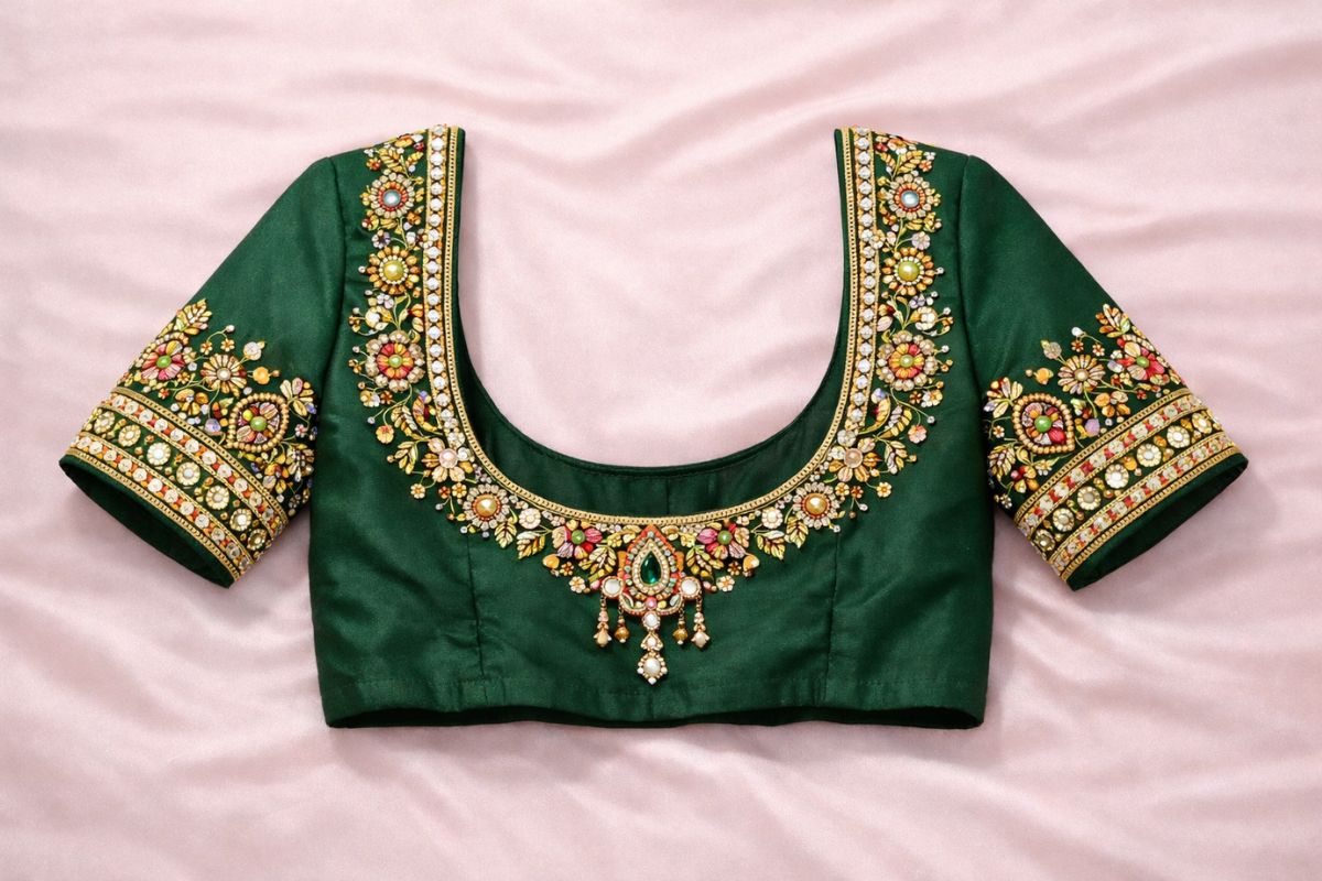 Kundan blouse design reference