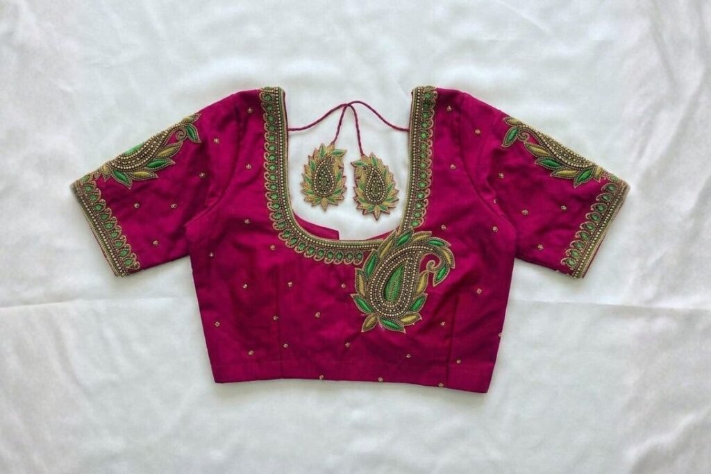 Mango Design Aari Work Blouse