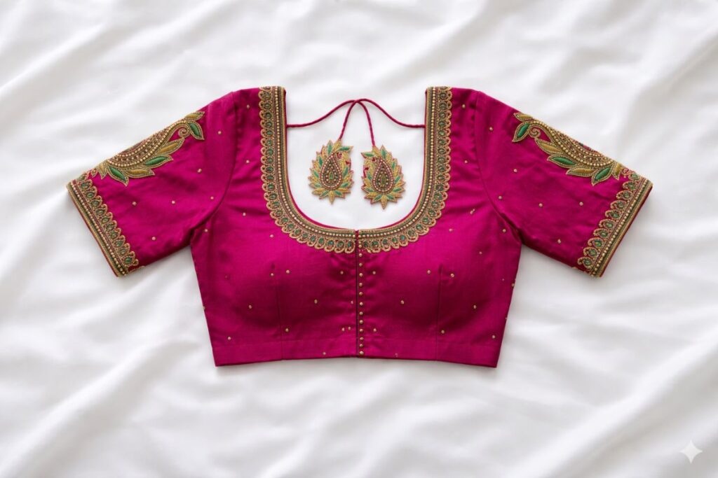 Mango Design Aari Work Blouse