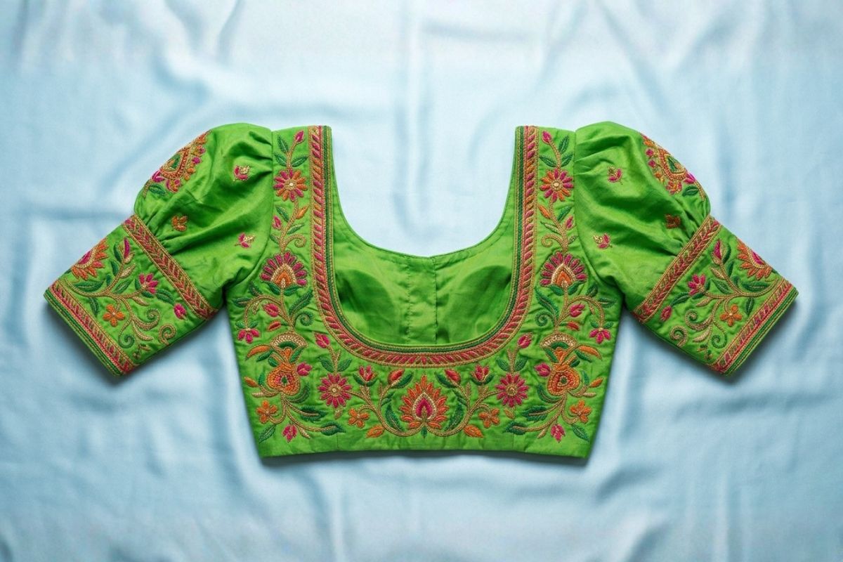 Puff sleeve blouse design reference