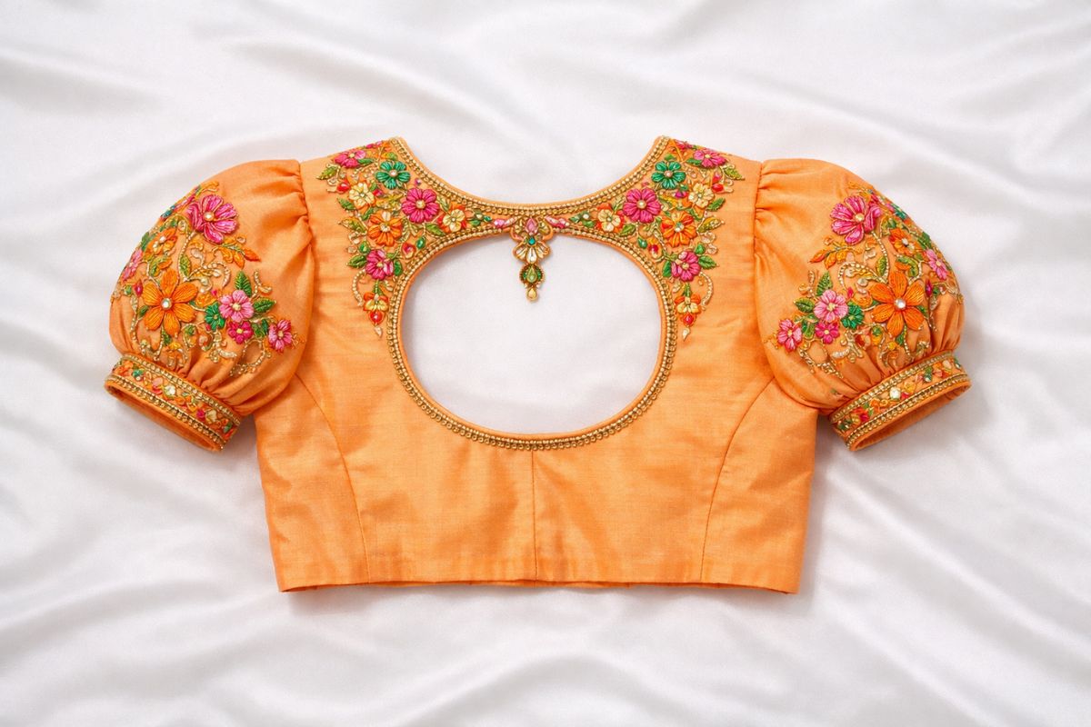 Puff Sleeve Aari Work Designs