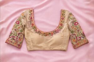 Round Neck Aari Design