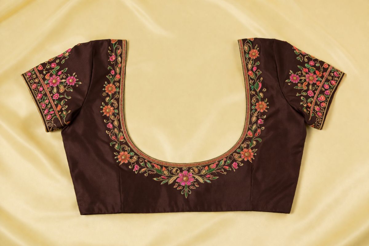 Short sleeves with border work