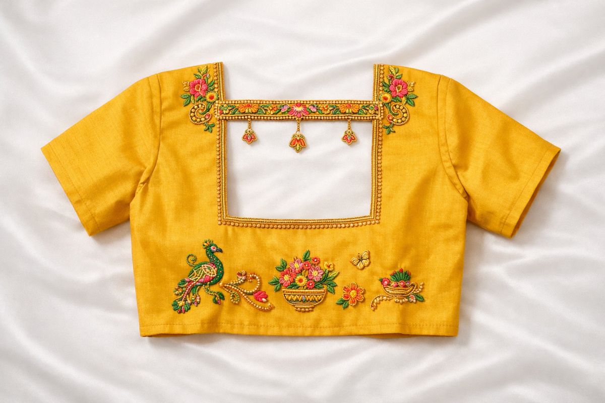 Minimal blouse design reference