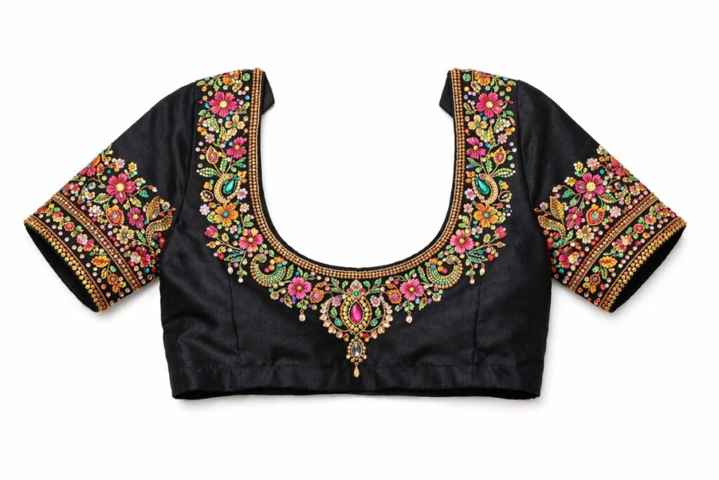 Floral Aari Work Blouse