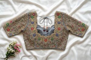 Stone Work Blouse Designs