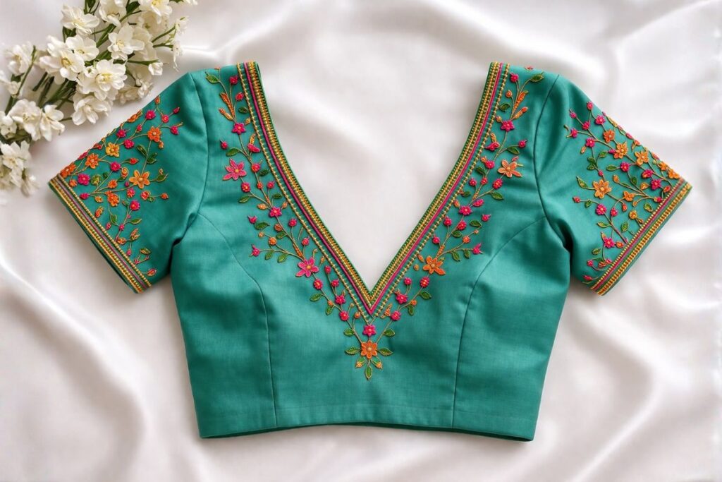 V shape with simple line work