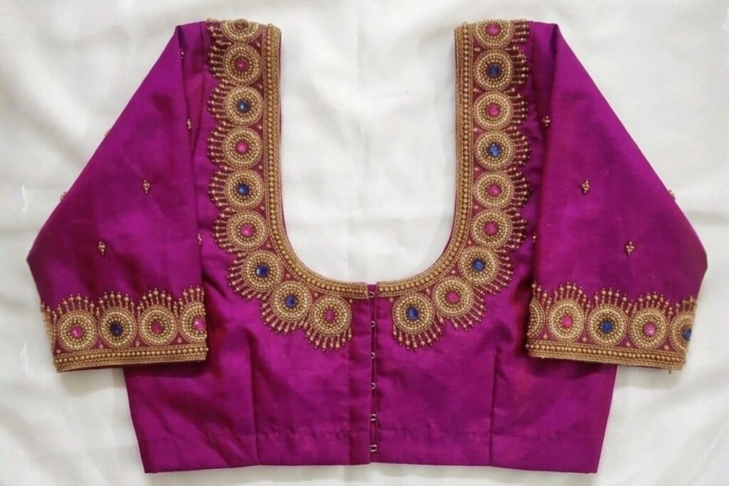 Rani Pink Aari Work Blouses